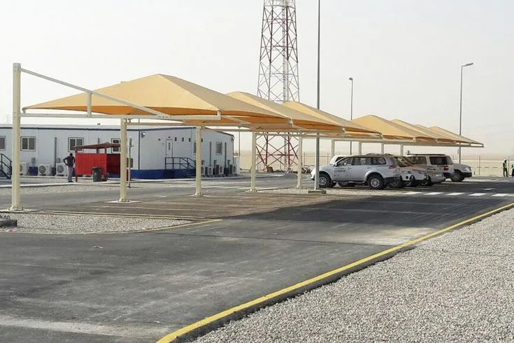 تركيب مظلات بوثلين في جنوب جدة 