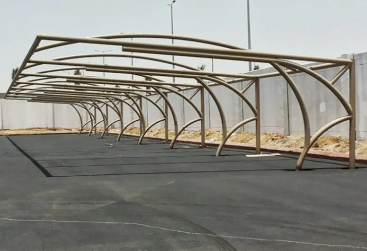 تركيب مظلات كابولي في حي الواحة بجدة 