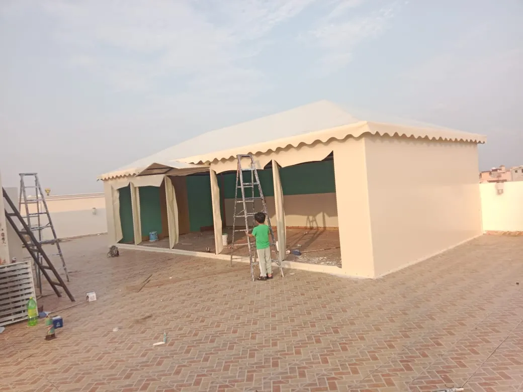 تجديد وصيانة بيوت الشعر حي البساتين بجدة