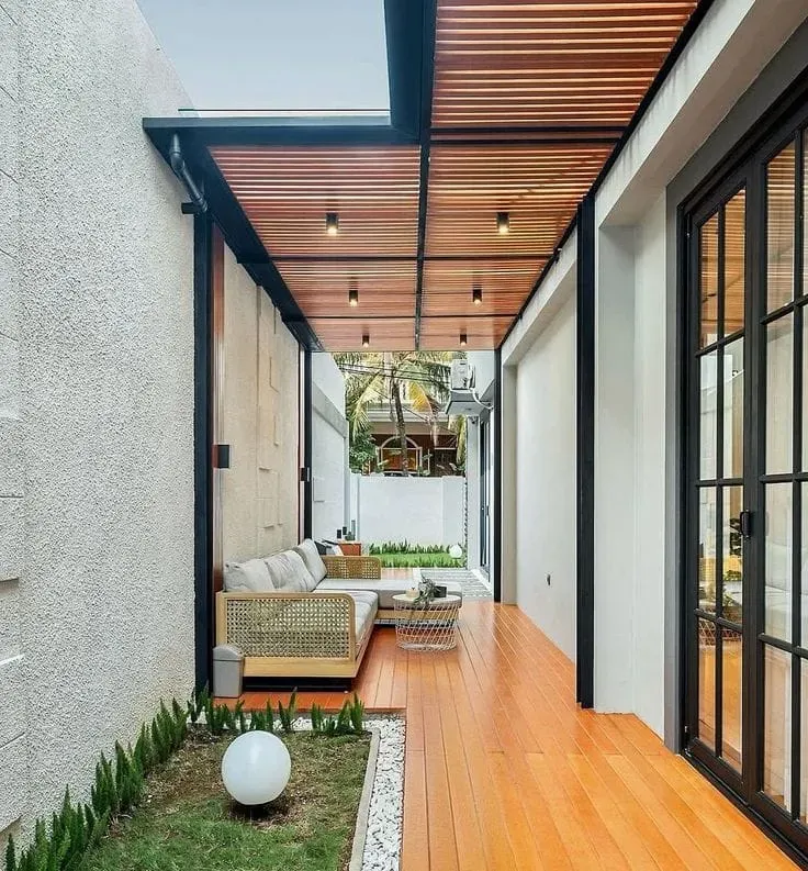 حداد مظلات مداخل فلل في حي ابحرالشمالية: تصاميم مودرن 