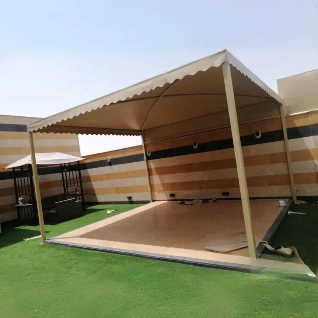 مظلات جلد PVC في جدة للحدائق: الجودة والمتانة بأسلوب عصري