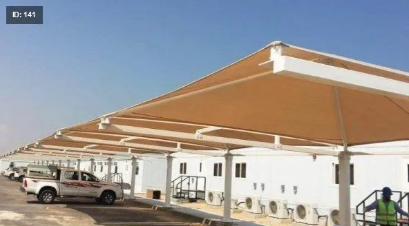 تركيب مظلات مشاريع مواقف سيارات في حي المحاميد 