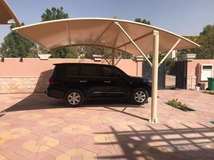 تركيب مظلات في حي الزهراء 