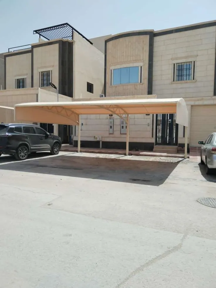 تركيب مظلات في حي الزهراء 
