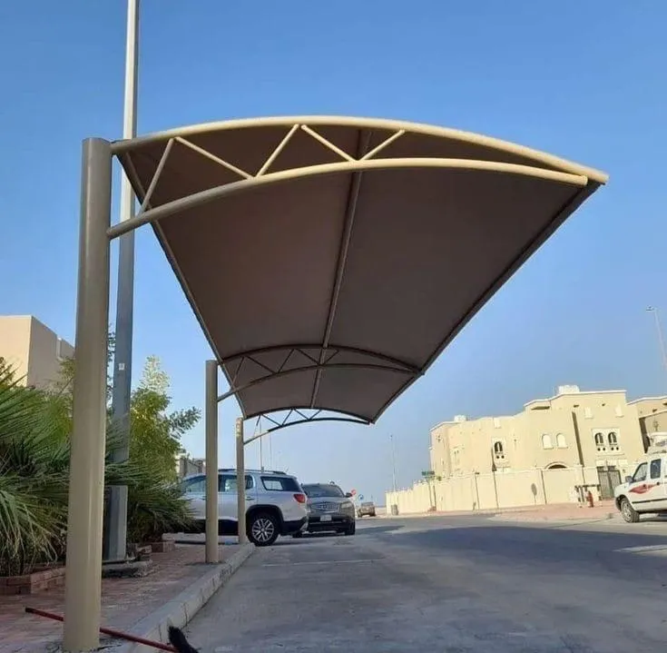 تركيب مظلات في حي الزهراء 