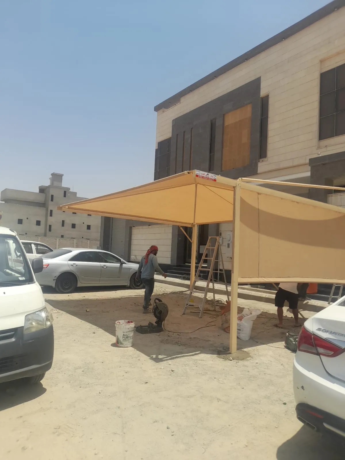 تركيب مظلات سيارات حي المحمدية 