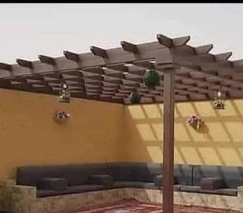 مظلات حدائق خشبيه