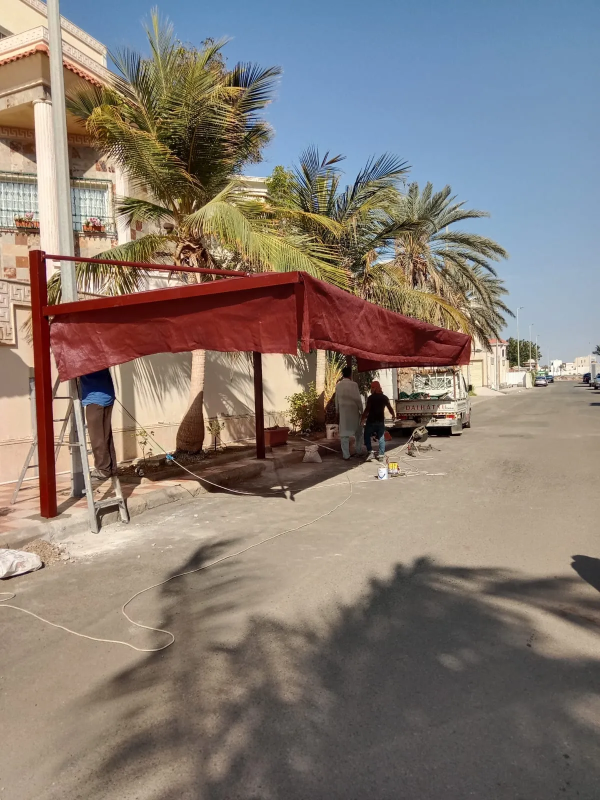 تركيب مظلات منازل حي الصفا 