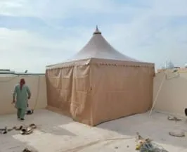 تركيب مظلات قماشية حي البساتين بجدة 