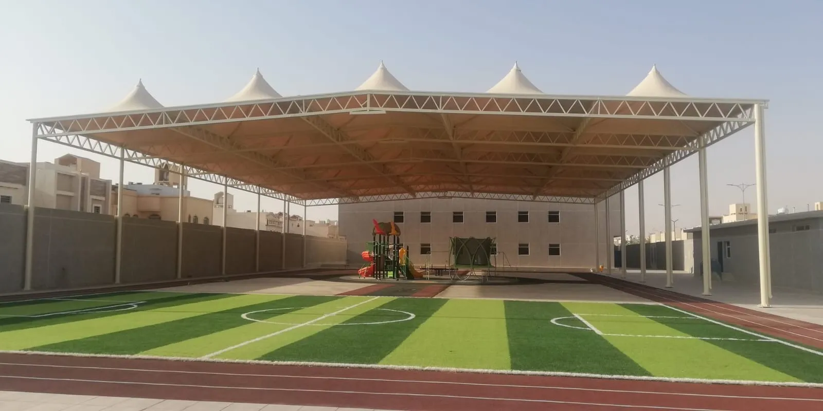 تركيب مظلات قماشية حي البساتين بجدة 