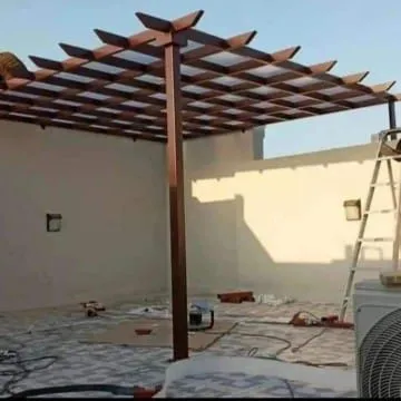 تركيب مظلات أسطح المنازل حي المحاميد