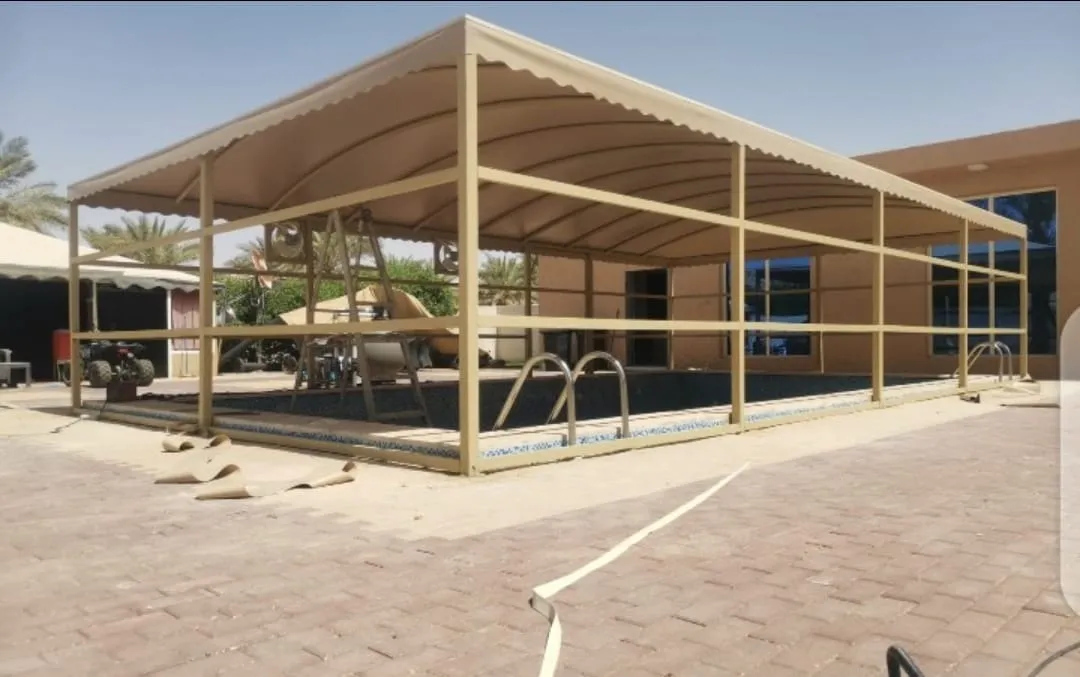مظلات أحواش حديثة لمنازل حي الحمراء بجدة