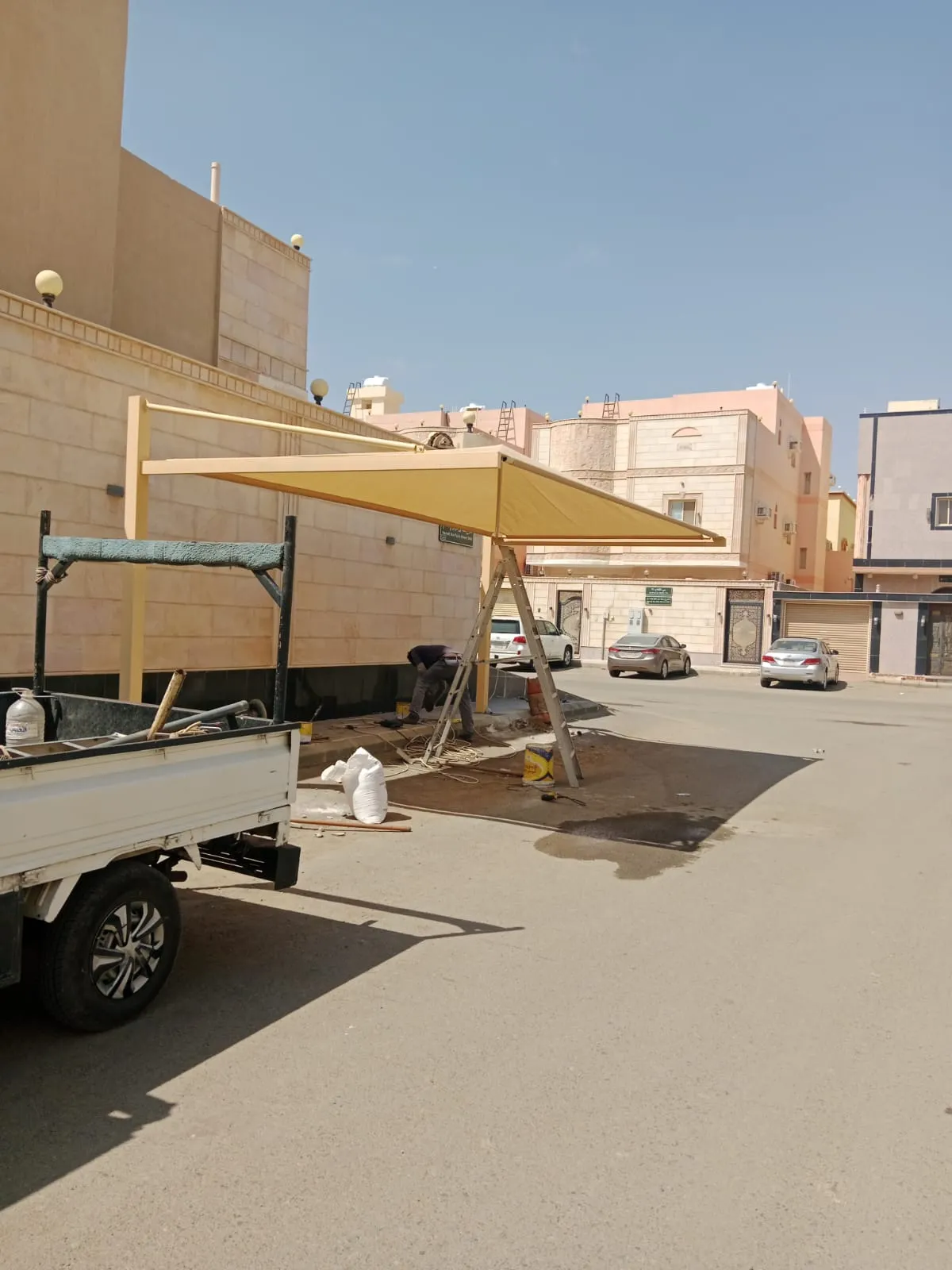 تركيب مظلات حي بن مالك بجدة