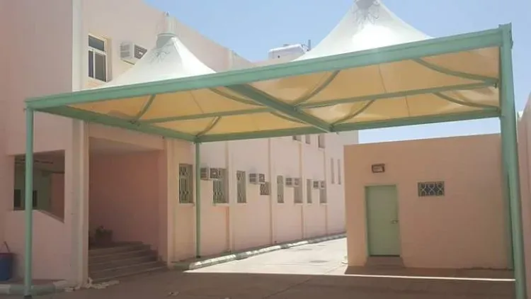مظلات مدارس حي المرجان بجدة