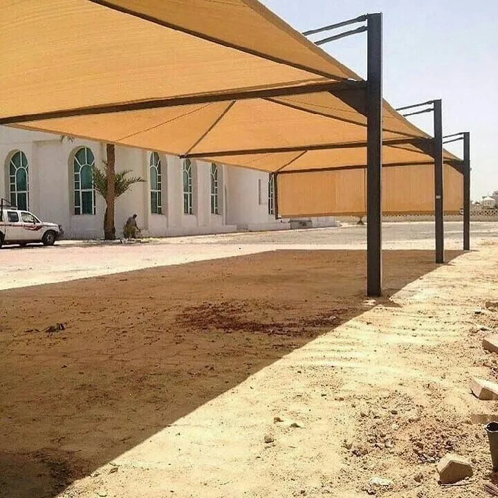 تركيب مظلات بوثلين في جنوب جدة 
