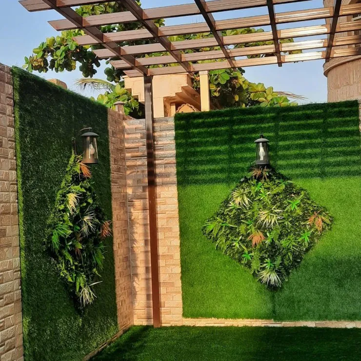 تركيب مظلات استرحات مع العشب الصناعي في جدة 