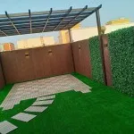 تركيب مظلات استرحات مع العشب الصناعي في جدة 