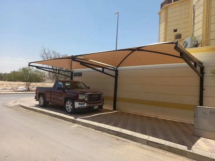 تركيب مظلات سيارات مقص ومداخل منازل جدة