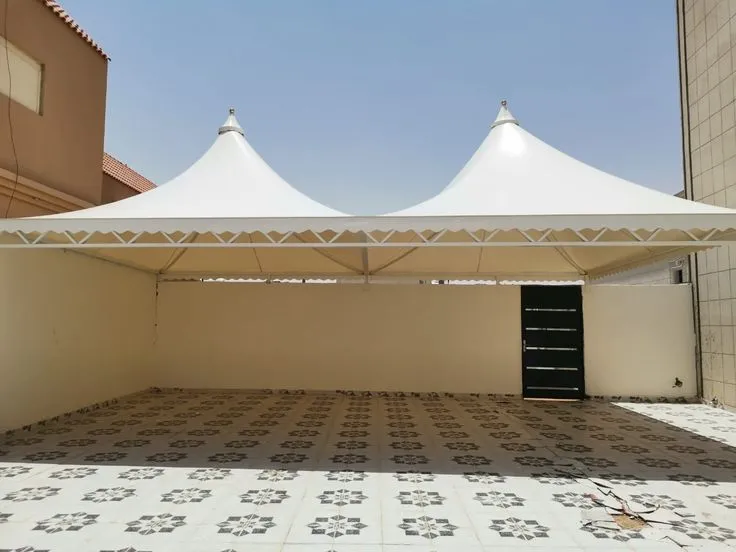 تركيب مظلات سيارات مقص ومداخل منازل جدة