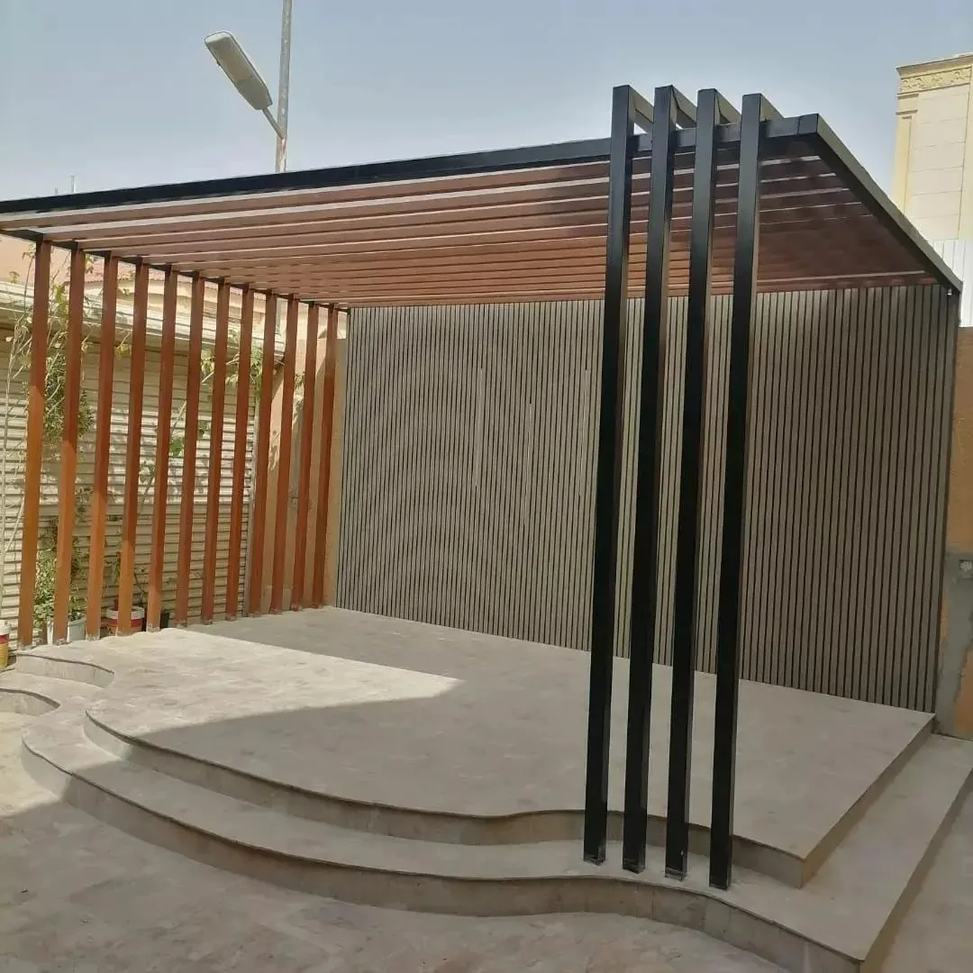 تصميم مظلات وجلسات وشلالات أحواش جدة