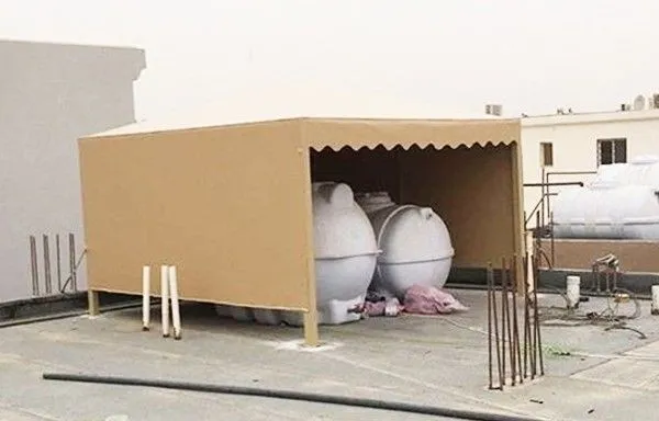 مظلات سحب يدوي ومظلات خزانات بالرياض :حلول تظليل عملية بجدة