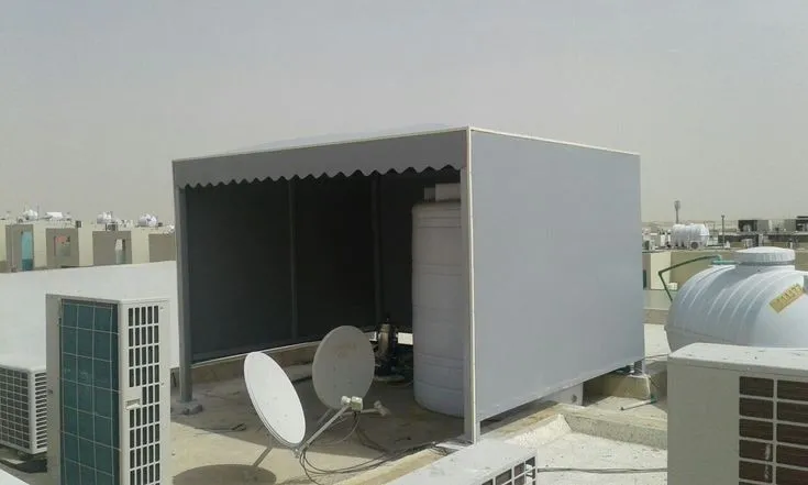 مظلات سحب يدوي ومظلات خزانات بالرياض :حلول تظليل عملية بجدة