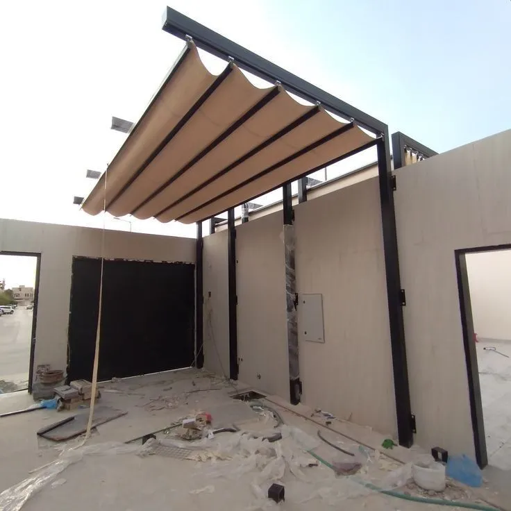 مظلات سحب يدوي ومظلات خزانات بالرياض :حلول تظليل عملية بجدة