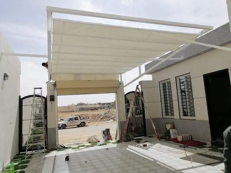 مظلات سحب يدوي ومظلات خزانات بالرياض :حلول تظليل عملية بجدة