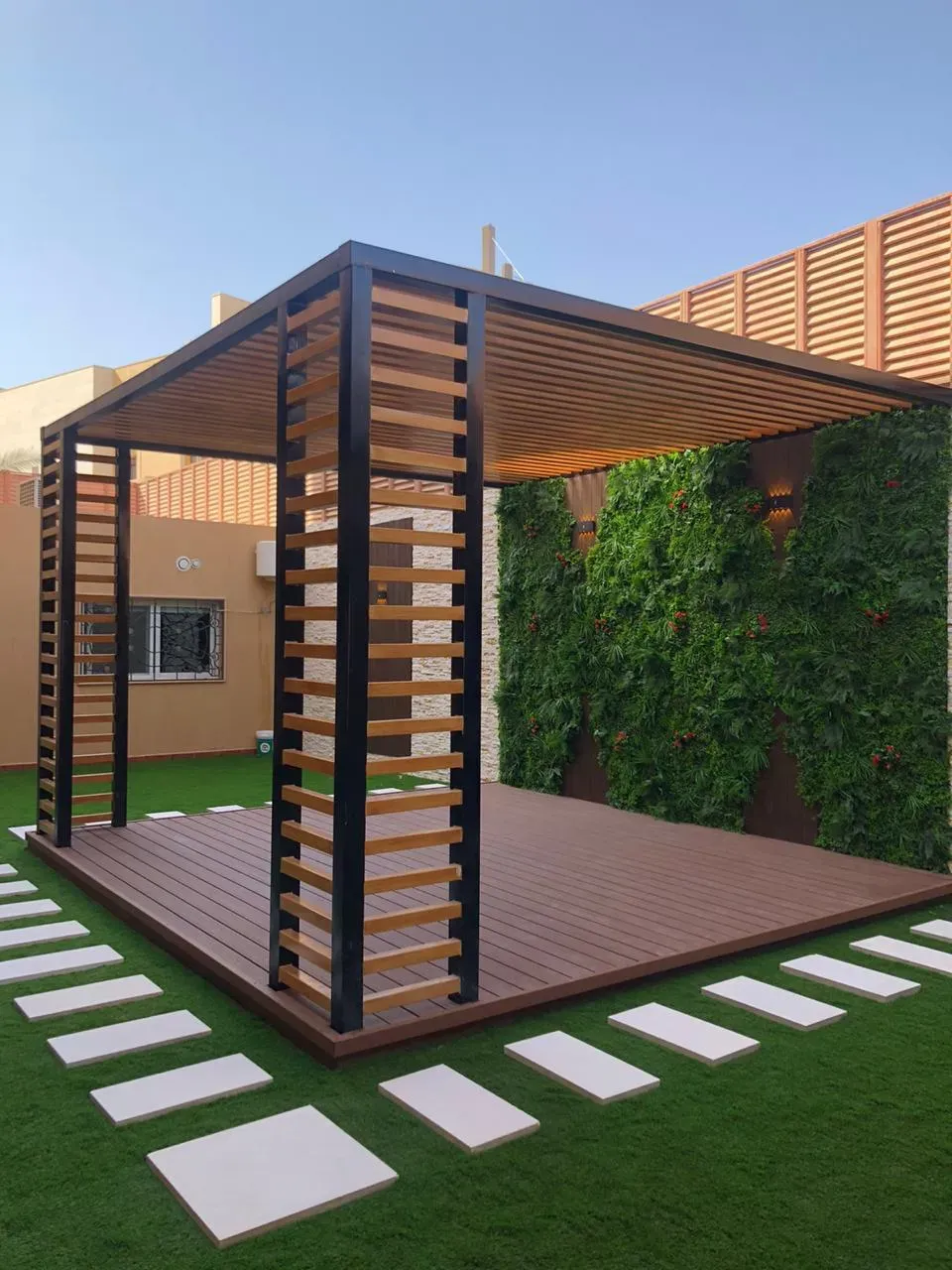 تكلفة تركيب برجولة أحواش بمساحة 20متر تقريبا بجدة 