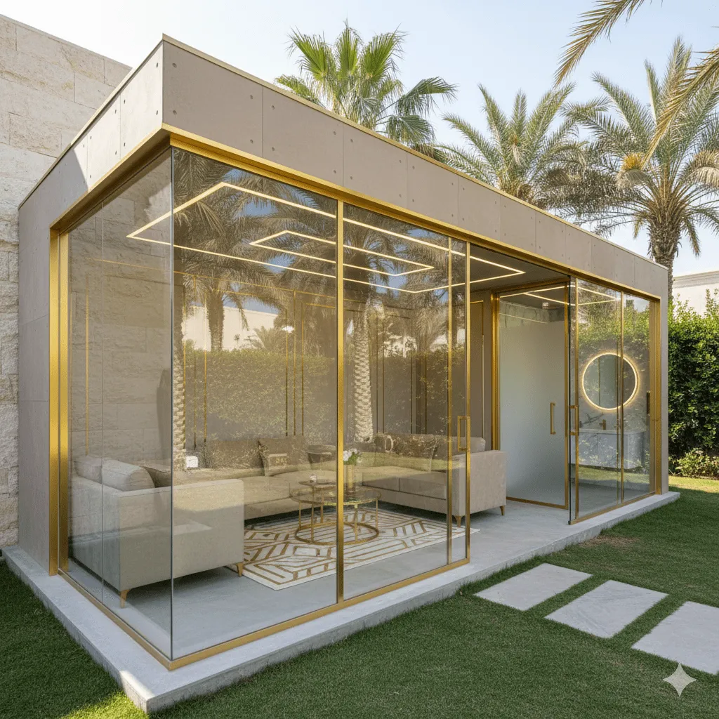 تركيب غرف ساندوتش بانل زجاجيةجاهزة في جدة للمخازن والمنازل