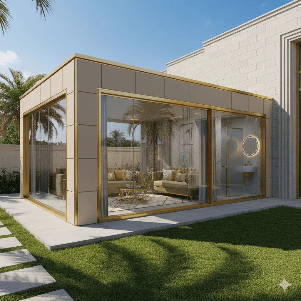 تركيب غرف ساندوتش بانل زجاجيةجاهزة في جدة للمخازن والمنازل