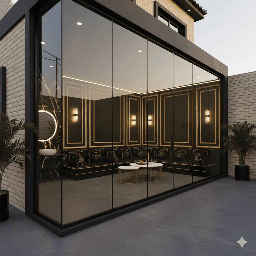 تركيب غرف ساندوتش بانل زجاجيةجاهزة في جدة للمخازن والمنازل