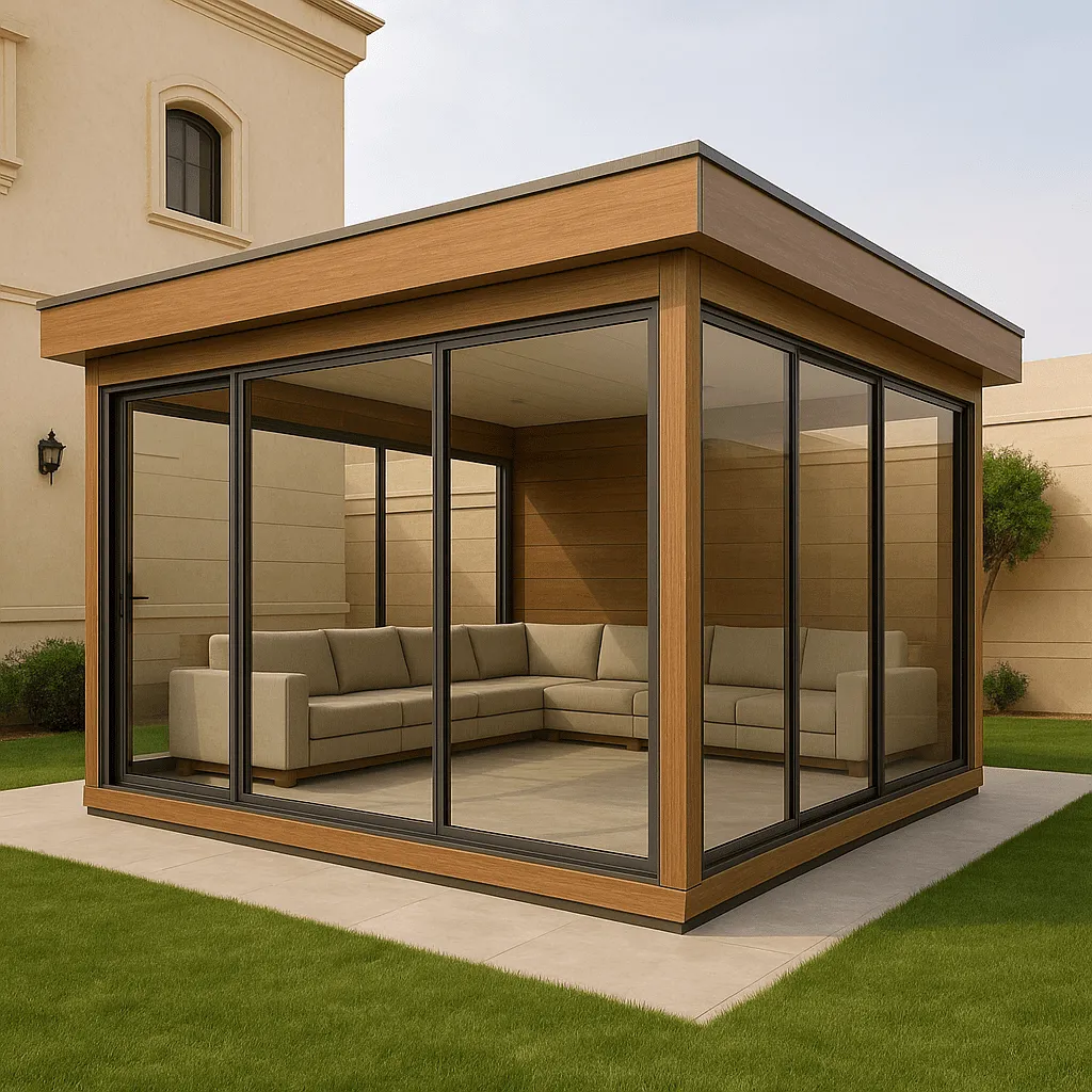 تركيب غرف ساندوتش بانل زجاجيةجاهزة في جدة للمخازن والمنازل