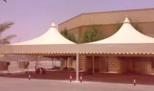 مظلات تغطية ساحات المدارس في حي الصفوة بجدة 