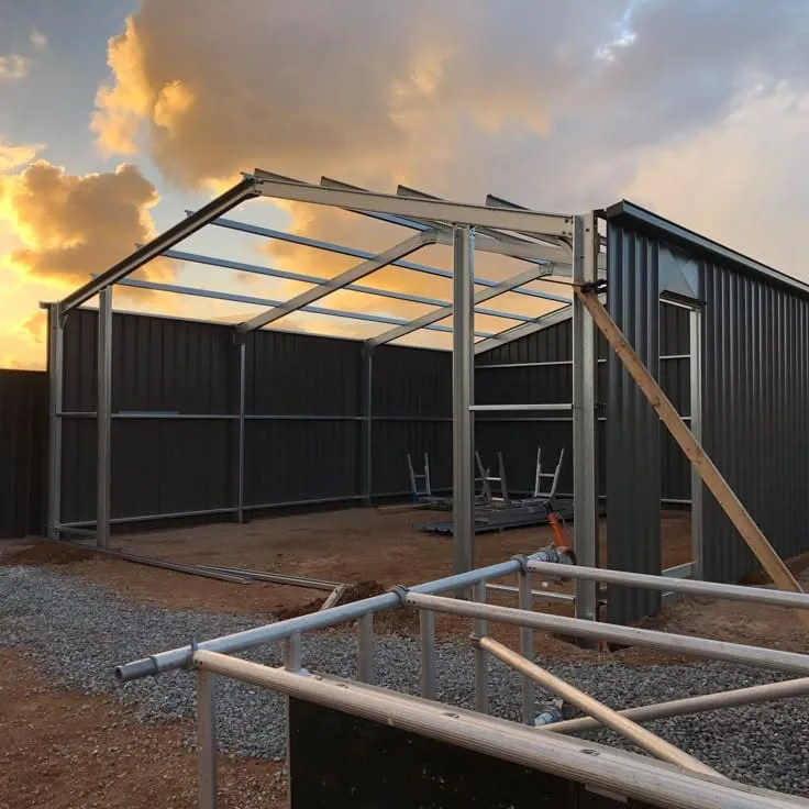 أسعار الهناجر والمستودعات الحديدية وسندوتش بانل حي المرجان