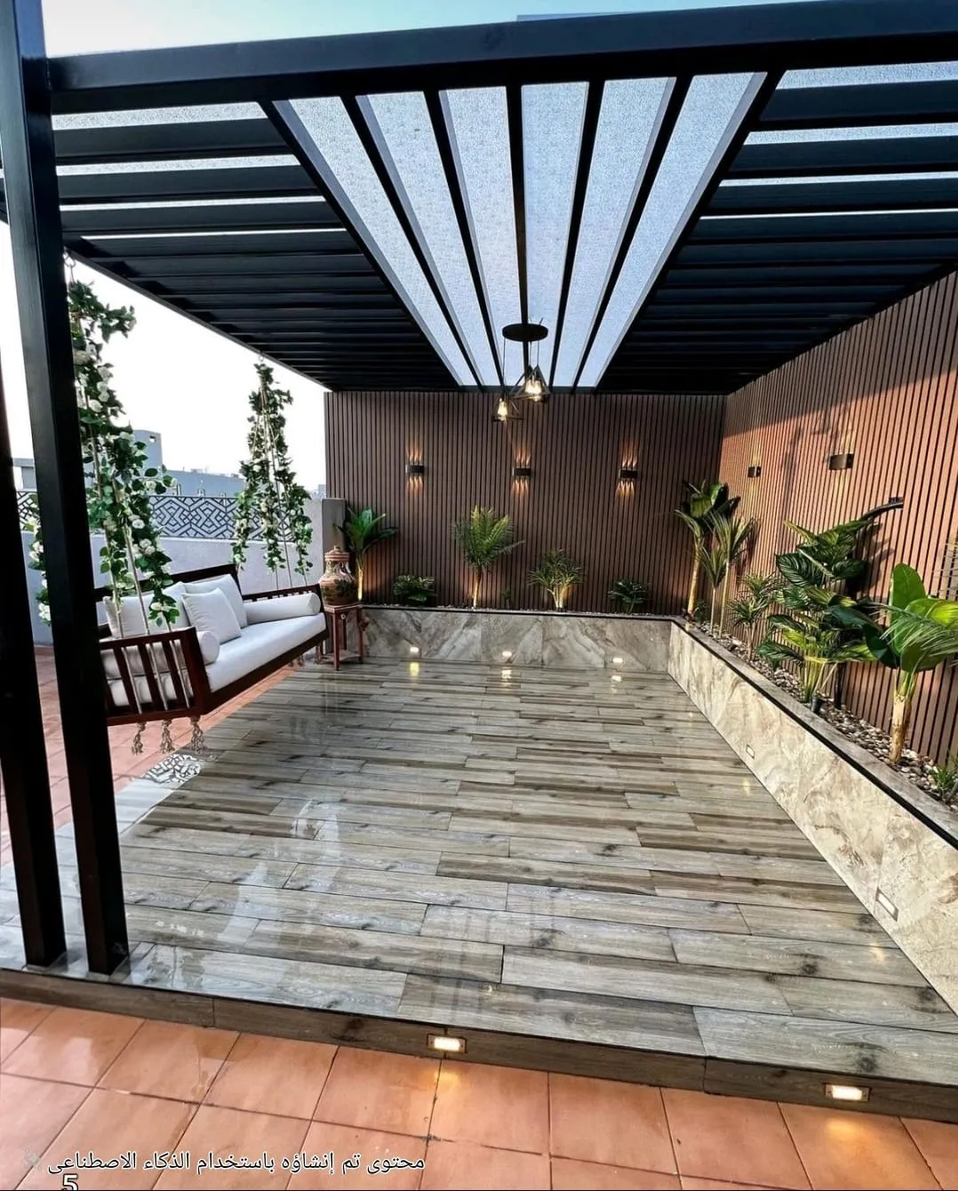 جلسات شتويه وبرجولات واحواض كلاسيكيه في جدة 