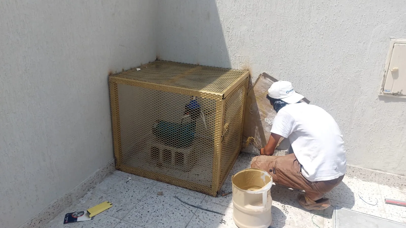 مظلات خزانات مظلات سخانات مظلات مكيفات مظلات السطح حي الشاطي