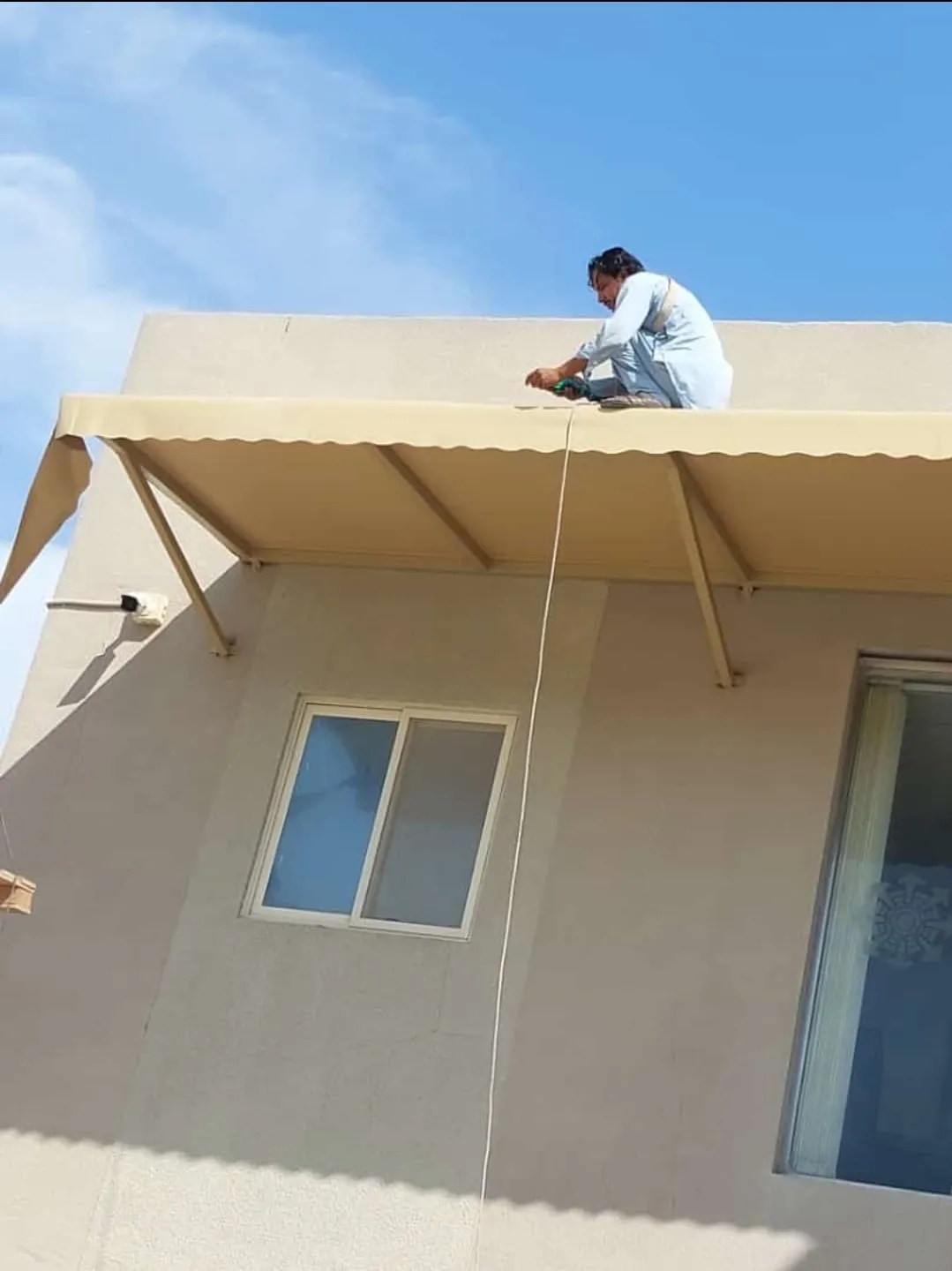 مظلات خزانات مظلات سخانات مظلات مكيفات مظلات السطح حي الشاطي