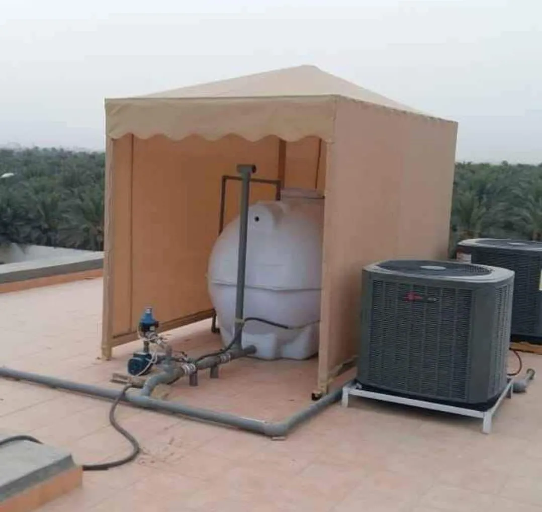 مظلات خزانات مظلات سخانات مظلات مكيفات مظلات السطح حي الشاطي