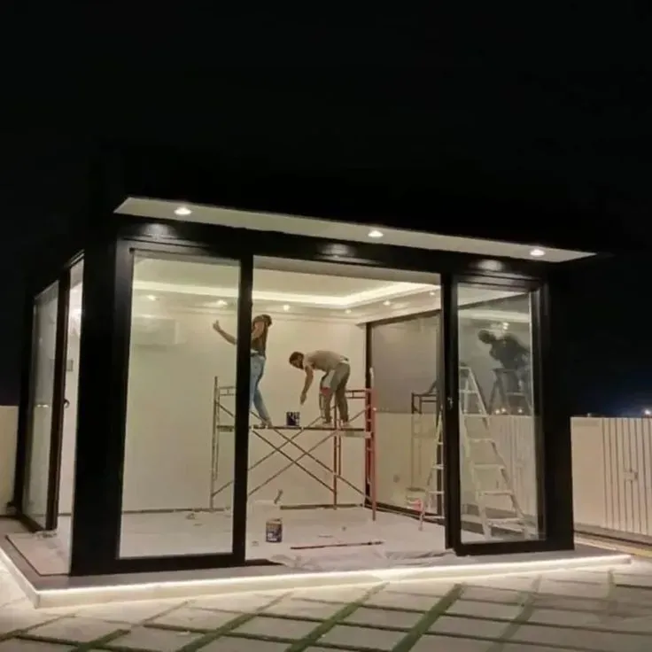  ارخص مقاول بناء مجلس خارجي حي الاندلس بالحوش انيق زجاجي 