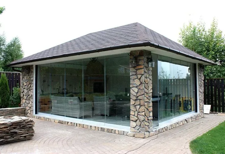  ارخص مقاول بناء مجلس خارجي حي الاندلس بالحوش انيق زجاجي 