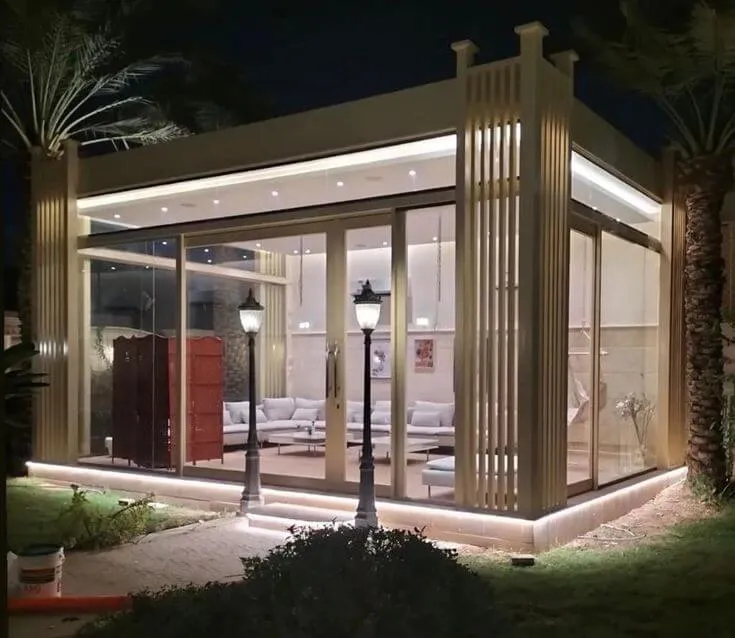 ملاحق خارجية|تركيب ملاحق ساندوتش بانل | ملاحق زجاجية فخمة