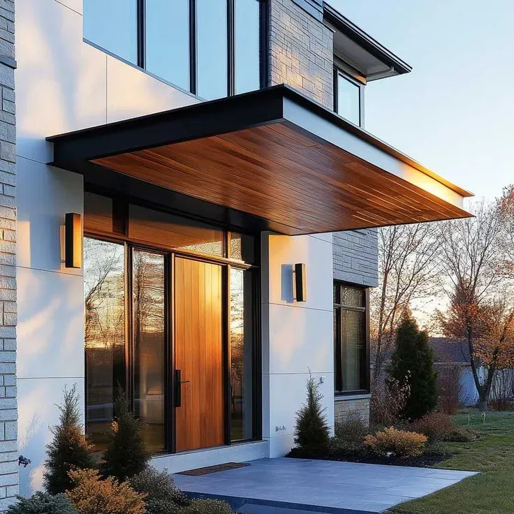 حداد مظلات مداخل فلل في حي ابحرالشمالية: تصاميم مودرن