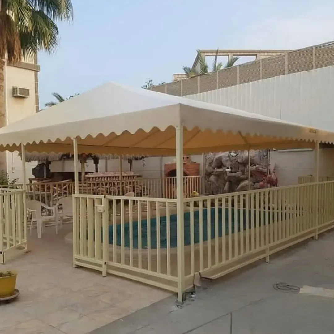 مظلات جلد PVC في جدة للحدائق: الجودة والمتانة بأسلوب عصري