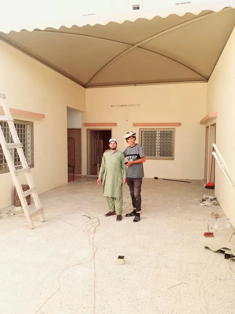 تركيب مظلات حي مرجان والمحمديه | تصاميم حديثة بضمان 15 سنه 