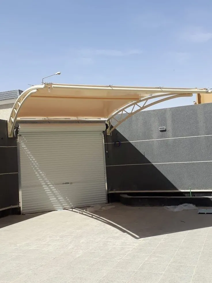 اصلاح مظلات كراج مقوسة بتثبيت آمن بحي الفلاح بجدة 