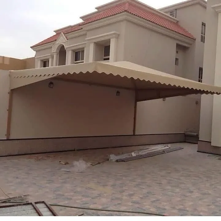 اصلاح مظلات كراج مقوسة بتثبيت آمن بحي الفلاح بجدة 