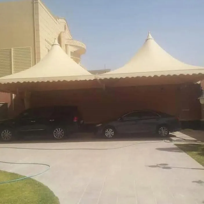 اصلاح مظلات كراج مقوسة بتثبيت آمن بحي الفلاح بجدة 