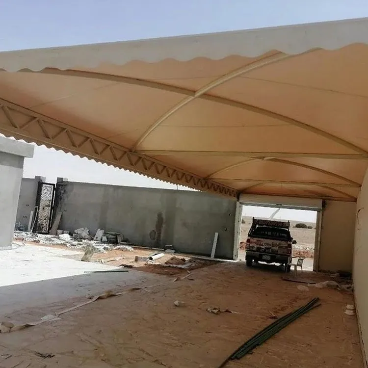 اصلاح مظلات كراج مقوسة بتثبيت آمن بحي الفلاح بجدة 