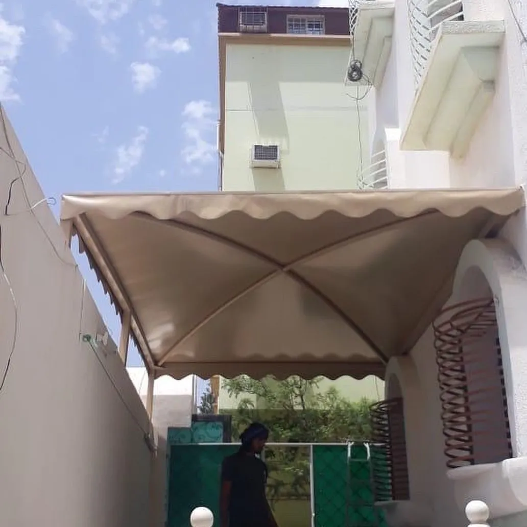 اصلاح مظلات كراج مقوسة بتثبيت آمن بحي الفلاح بجدة 
